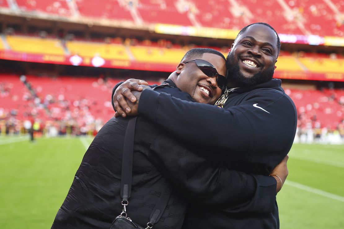 Khalen Saunders (right) calls his brother Kameron (left) "one of the most prevalent male beings" in his life.