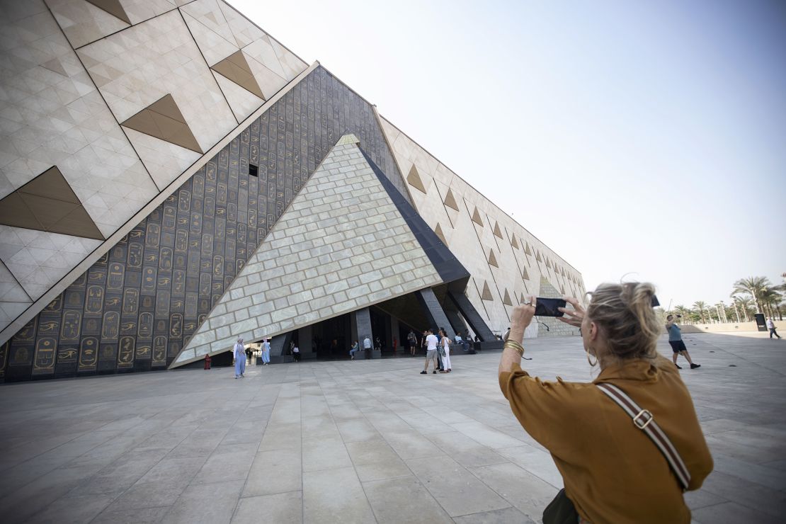 The entrance to the Grand Egyptian Museum.