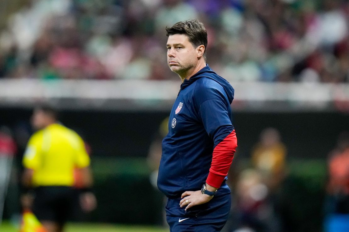 Pochettino suffered defeat in just his second game as USA coach.