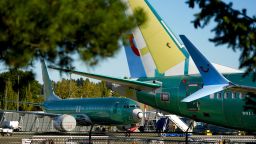 Unpainted Boeing 737 Max aircraft are seen, Tuesday, Sept. 24, 2024, at the company's facilities in Renton, Wash.