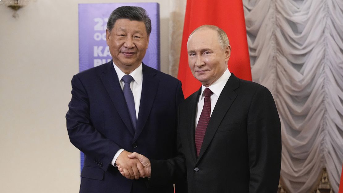 Putin meeting with Chinese President Xi Jinping on the first day of the summit on Tuesday.