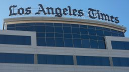 The Los Angeles Times newspaper headquarters is shown in El Segundo, California, on January 23, 2024.