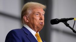 Republican presidential nominee former President Donald Trump arrives to speak at a news conference at Austin-Bergstrom International Airport, Friday, Oct. 25, 2024, in Austin, Texas.