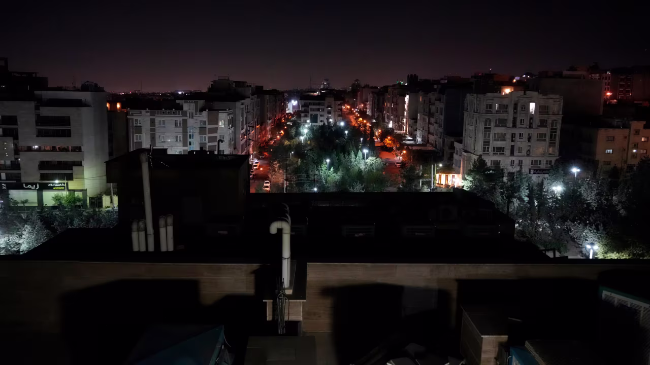 A view of Tehran, Iran, seen early Saturday morning on October 26.