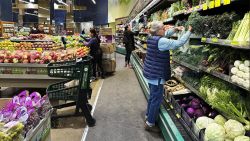 Customers shop at a grocery store in Chicago, Oct. 25, 2024.