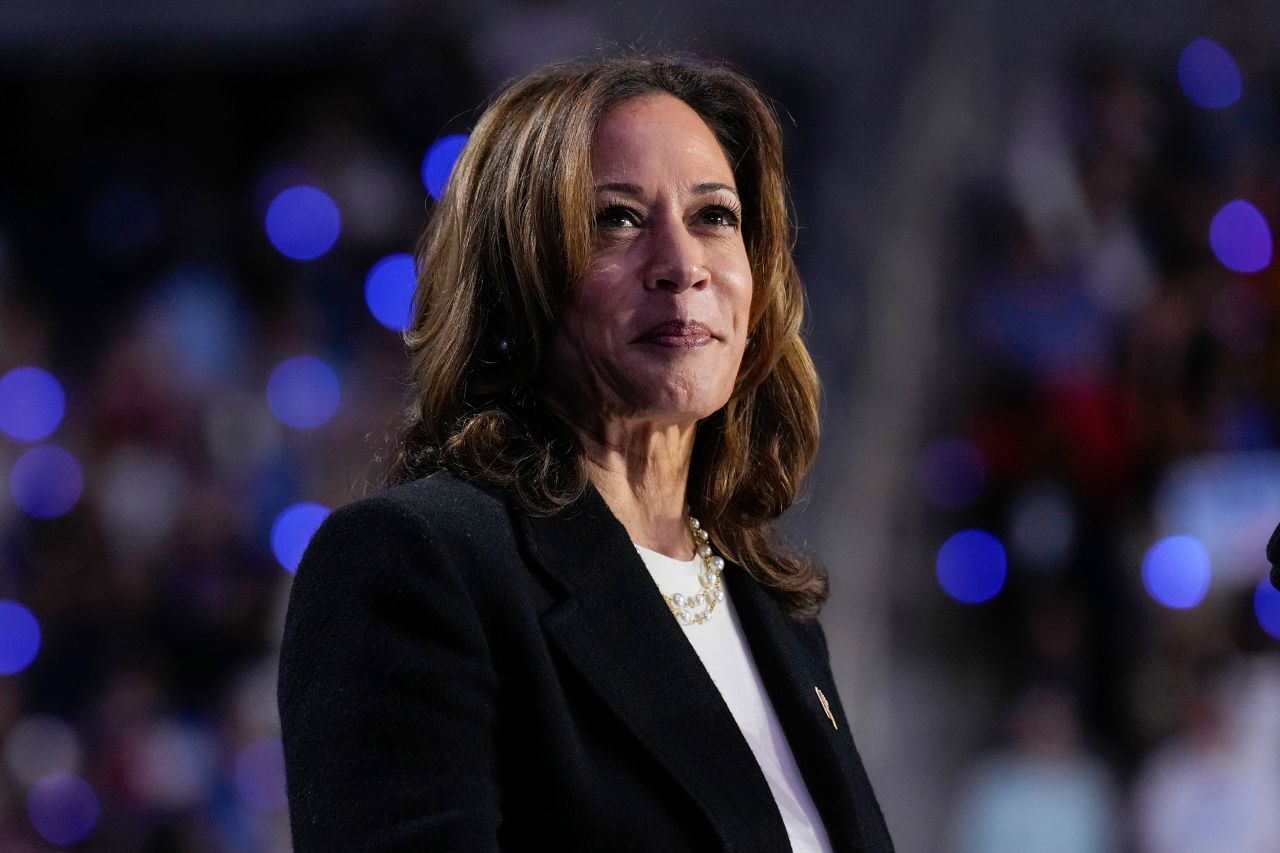 Vice President Kamala Harris speaks during a campaign rally in Charlotte, North Carolina on September 12.