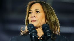 Democratic presidential nominee Vice President Kamala Harris speaks at a campaign rally at Little Chute High School, Friday, Nov. 1, 2024, in Little Chute, Wis. (AP Photo/Alex Brandon)