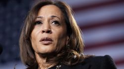 Democratic presidential nominee Vice President Kamala Harris speaks during a campaign rally in Memorial Hall at Muhlenberg College in Allentown, Pennsylvania November 4. AP Photo/Jacquelyn Martin