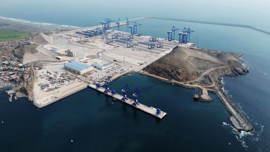 The Chinese-funded Chancay port, located in a bay north of Lima, was inaugurated on Thursday.