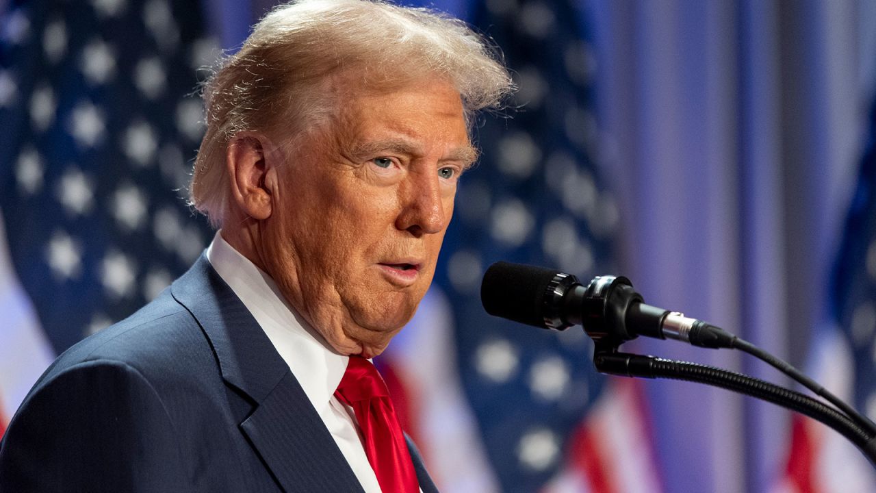 President-elect Donald Trump speaks at meeting of the House GOP conference, Wednesday, November 13