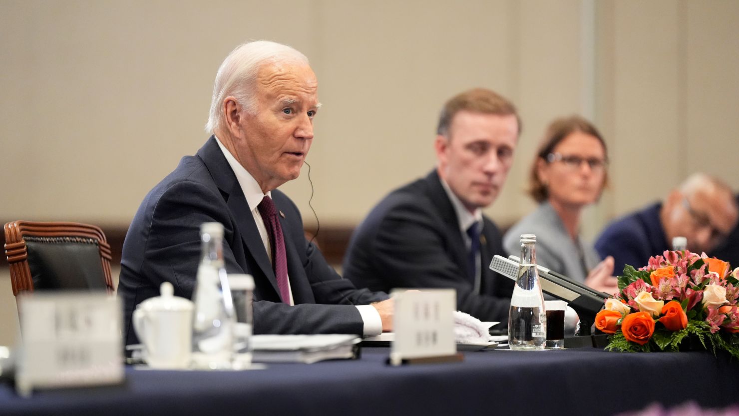 President Joe Biden meets with Chinese President Xi Jinping on November 16, 2024, in Lima, Peru.