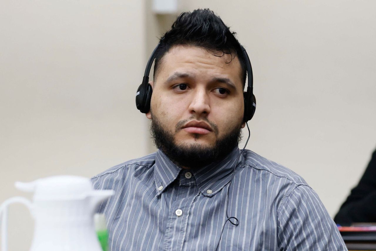 Jose Ibarra listens through an interpreter during his trial at the Athens-Clarke County Superior Court on Monday, November 18, in Athens, Georgia.