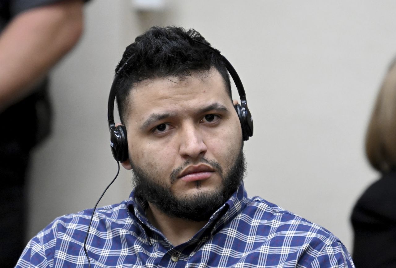 Jose Ibarra listens through an interpreter during his trial on November 20 in Athens, Georgia.