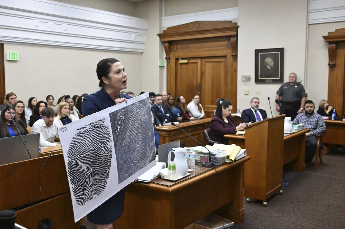 Prosecutor Sheila Ross presents her closing arguments before Superior Court Judge H. Patrick Haggard on Wednesday.