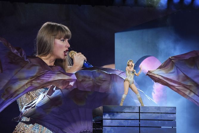 Swift performs during the last weekend of tour in Vancouver, British Columbia, in December 2024.