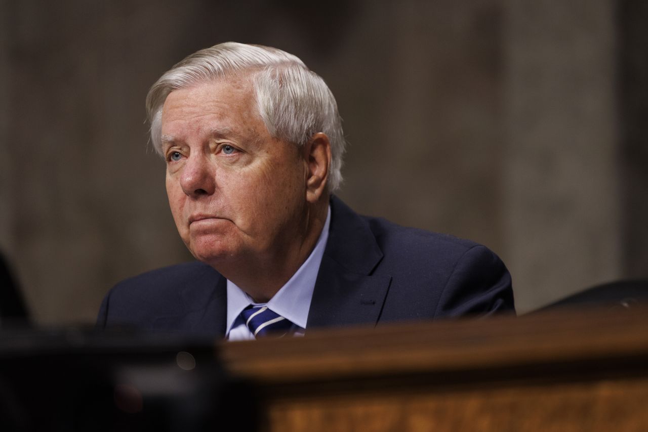 Sen. Lindsey Graham is pictured during a hearing in Washington, DC, on December 10.