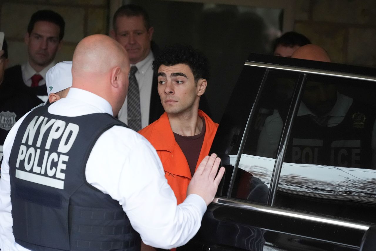 Luigi Mangione leaves Blair County Courthouse in Hollidaysburg, Pennsylvania, on Thursday, December 19.