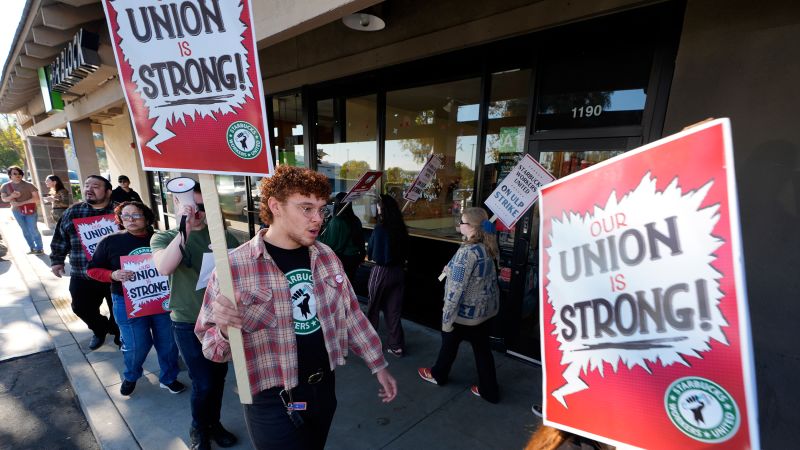 Read more about the article Starbucks union strike expands to 9 states – CNN