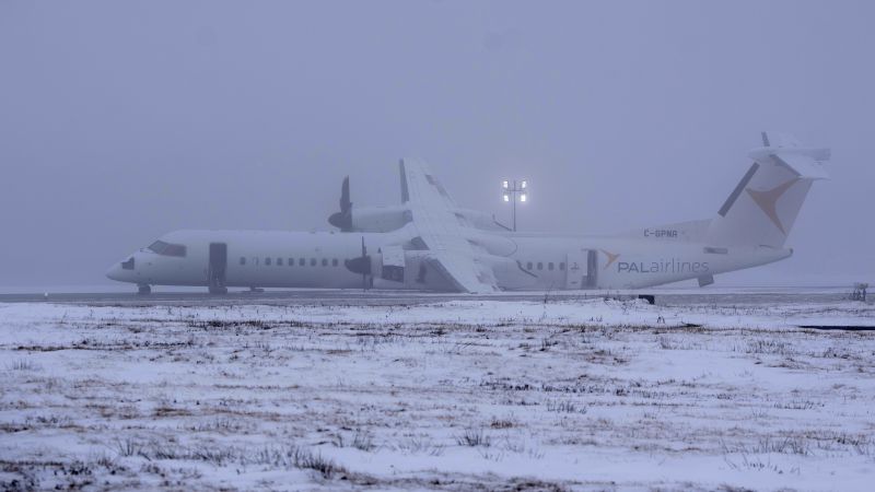 Air Canada Flight 2259 catches fire during plane landing at Halifax ...