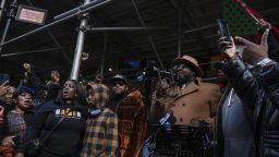 A broad range of Black activists and organizations rallied and held a press conference outside Governor Hochul's Manhattan office in protest of the brutal murder of Robert Brooks by correction officers at the Marcy Correctional Facility, in New York, NY on December 30, 2024(Sipa via AP Images)