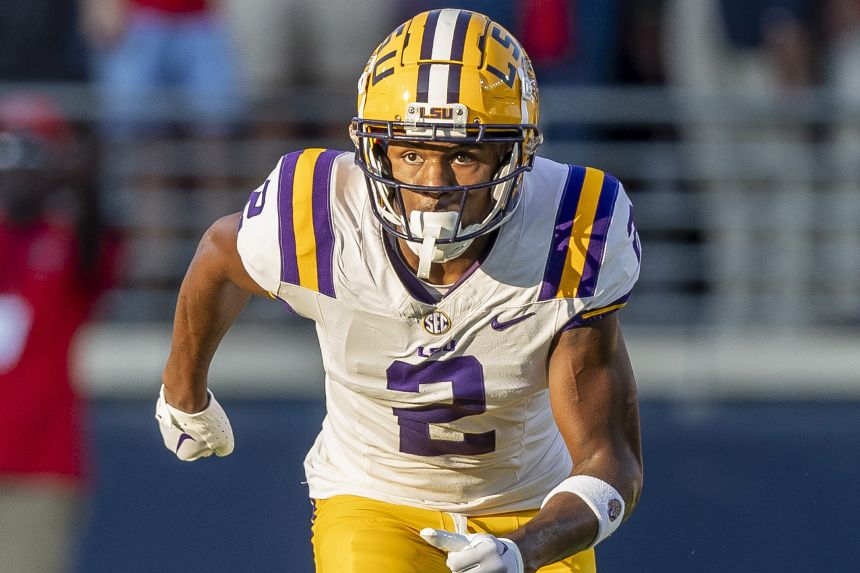 Lacy caught 26 touchdowns during his career at LSU.
