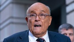 Rudy Giuliani speaks after leaving federal court in Washington, DC, on January 10, 2025.