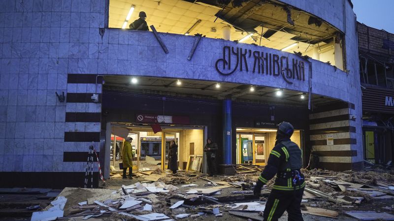 Russia strikes kill three in central Kyiv at critical moment in Ukraine conflict