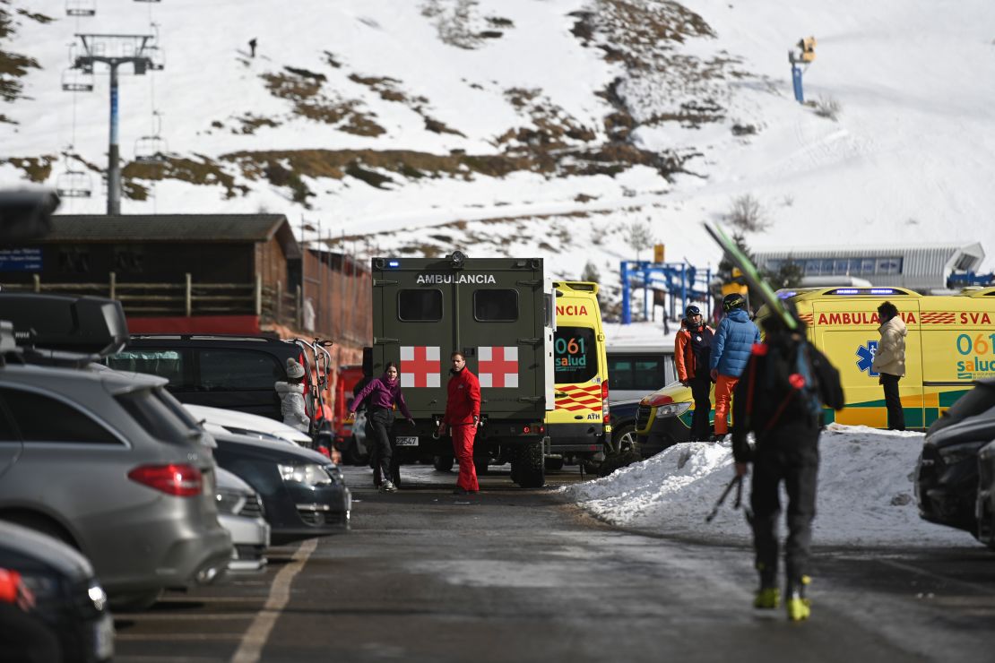 Some 14 ambulances were deployed to the ski resort, the region's civil protection told CNN.