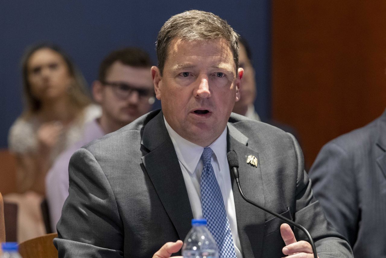 Edward R. Martin Jr. speaks at an event at the US Capitol in June 2023.