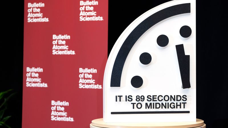 Doomsday Clock 2025: Scientists set new time