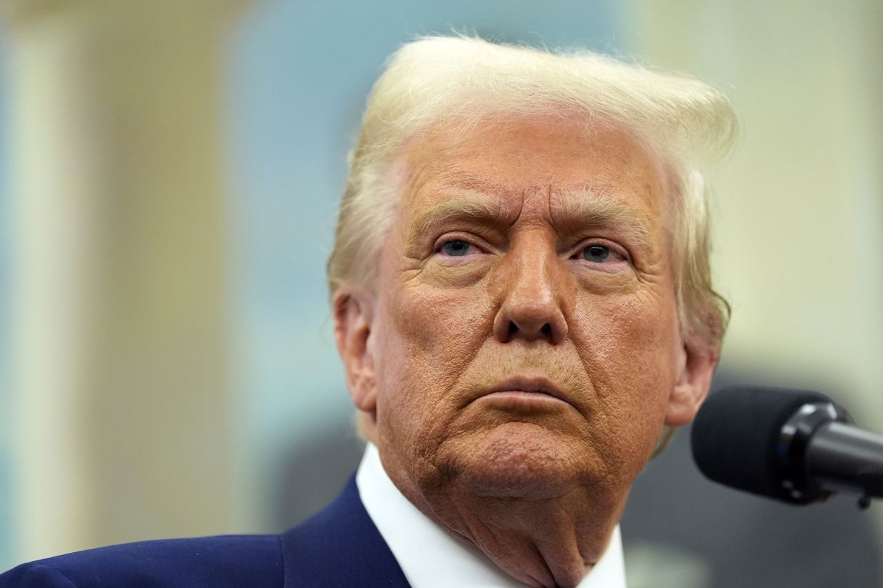 President Donald Trump in the Oval Office of the White House on Wednesday.