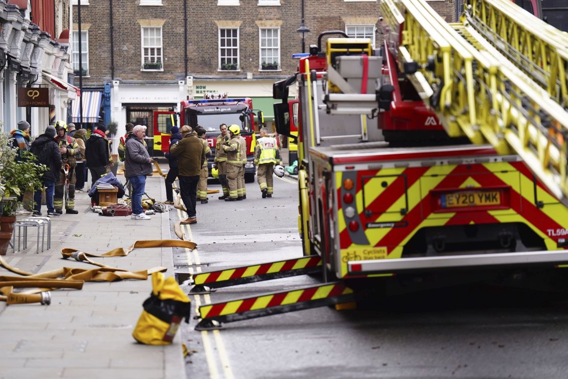 On February 15th, firefighters from the Chiltern Fire Station in central London.