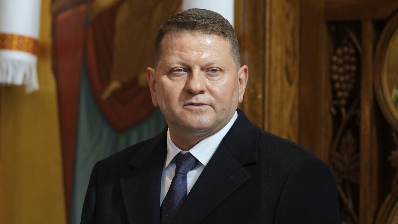 Ukraine's ambassador to UK Valerii Zaluzhnyi speaks during an interfaith prayer service in London on February 24, to mark the third anniversary of the Russian invasion of Ukraine.