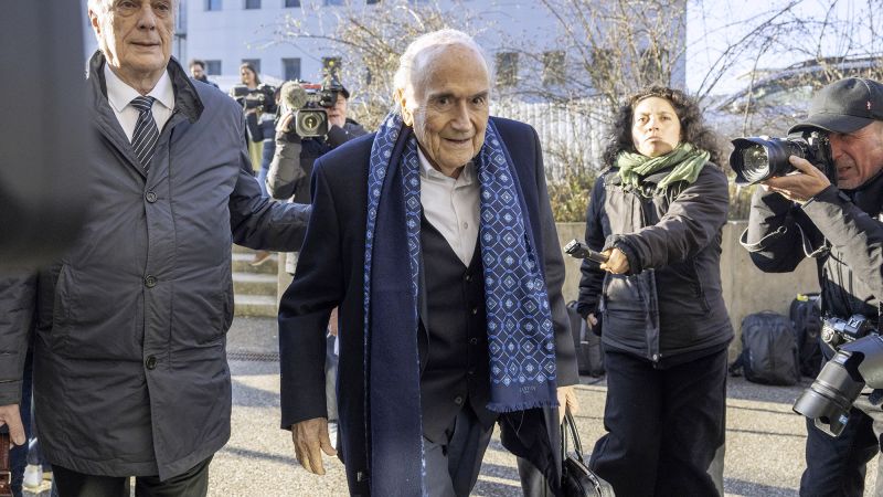 Ex-FIFA and UEFA chiefs Sepp Blatter and Michel Platini return to court to face corruption charge