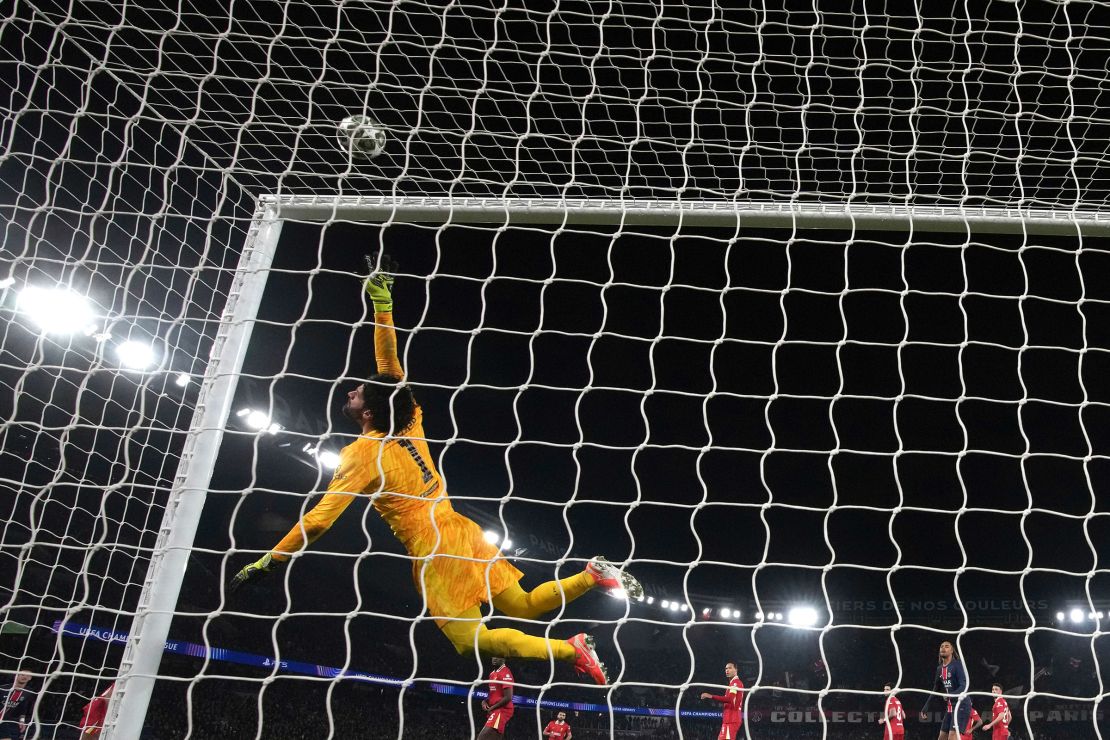 Alisson was in imperious form as Liverpool beat Paris Saint-Germain in the Champions League.