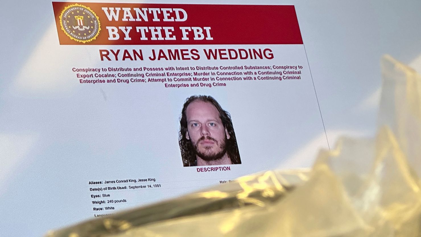 Un ancien athlète olympique sur la liste des 10 fugitifs les plus recherchés par le FBI