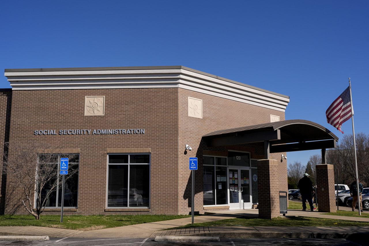 A Social Security Administration office building is seen March 6 in Nashville, Tennessee.