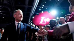 Liberal Party of Canada leadership candidate Mark Carney is introduced during the Liberal leadership announcement in Ottawa, Ontario, on Sunday, March 9, 2025.