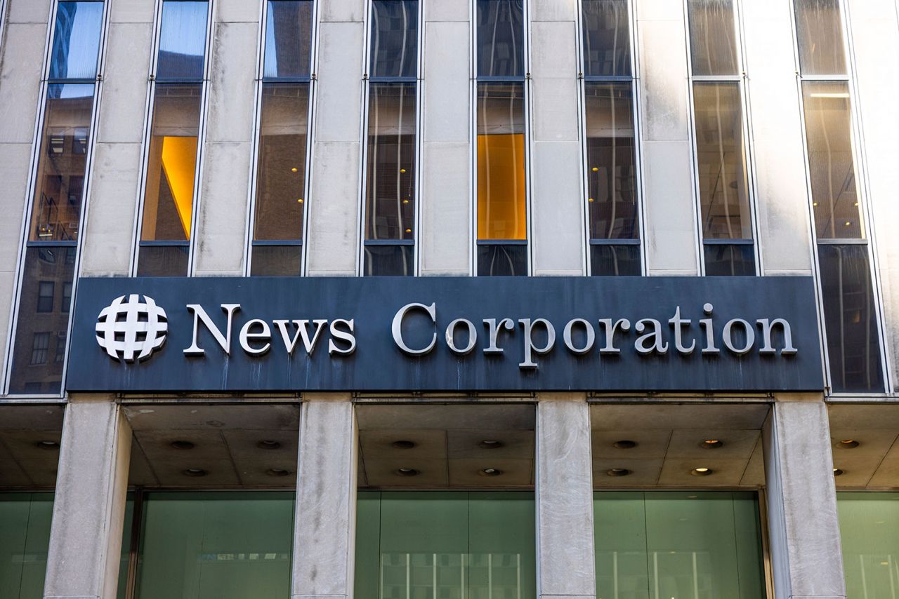 The outside of the global headquarters of News Corporation, a multinational mass media corporation, founded by Rupert Murdoch and headed by the Murdoch family, is pictured on March 11 in New York.