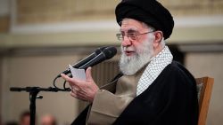 In this photo released by the official website of the office of the Iranian supreme leader, Supreme Leader Ayatollah Ali Khamenei speaks during a meeting with students, in Tehran, Iran, on Wednesday.