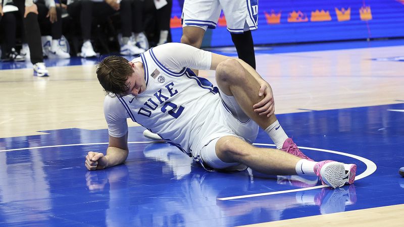 Duke star Cooper Flagg to miss rest of ACC tournament with injured ankle