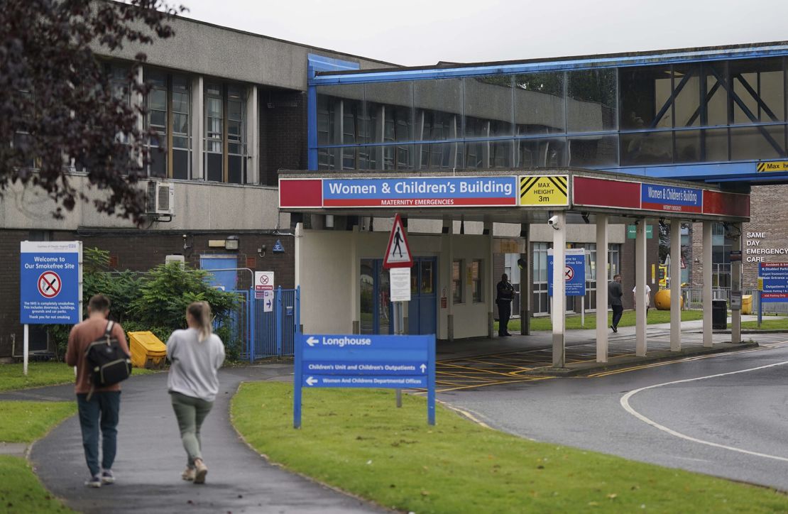 The three senior staff members who worked at the same time as Letby in the Countess of Chester Hospital, seen here in 2023, were arrested on Monday.