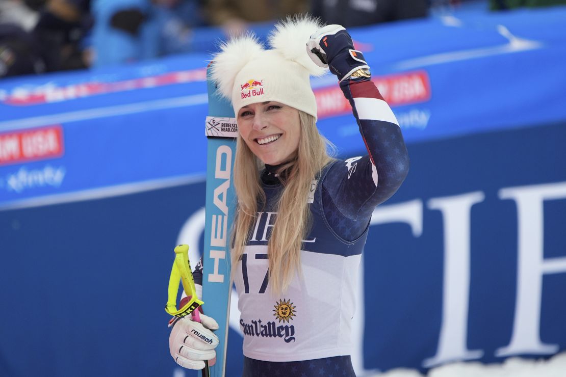 Vonn returned to skiing after undergoing a successful partial knee replacement.