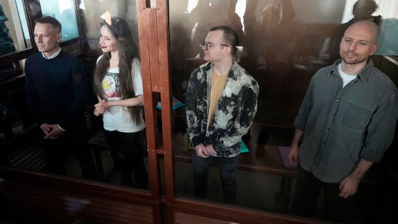 Four Russian journalists linked to late Kremlin critic Navalny sentenced at Moscow court