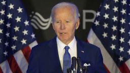 Former U.S. President Joe Biden speaks at the Advocates, Counselors, and Representatives for the Disabled conference in Chicago, Tuesday, April 15, 2025.