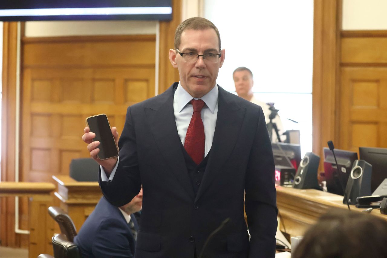 Special prosecutor Hank Brennan gives his opening argument on Tuesday.