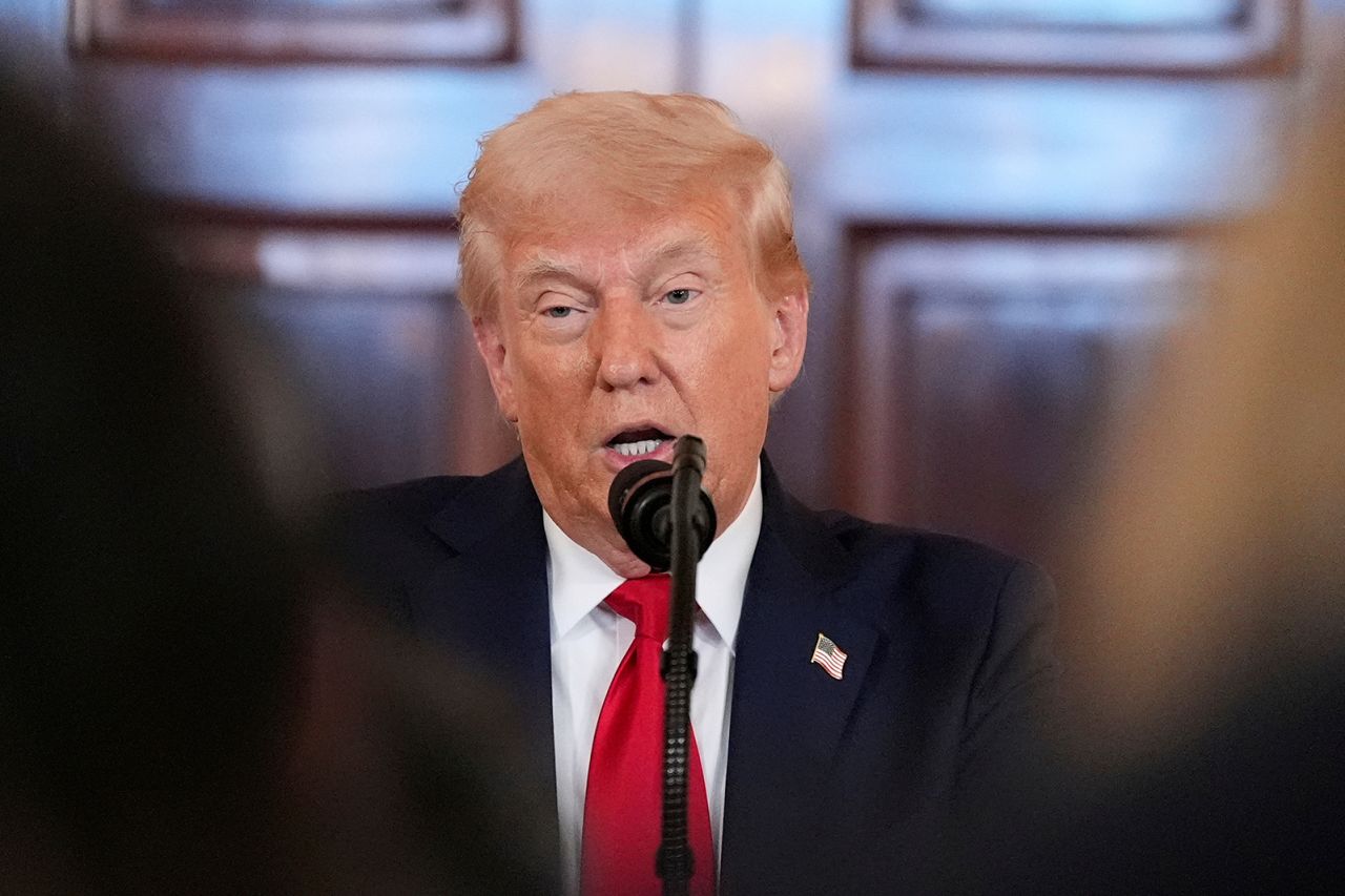 President Donald Trump will speak at the White House on Wednesday.