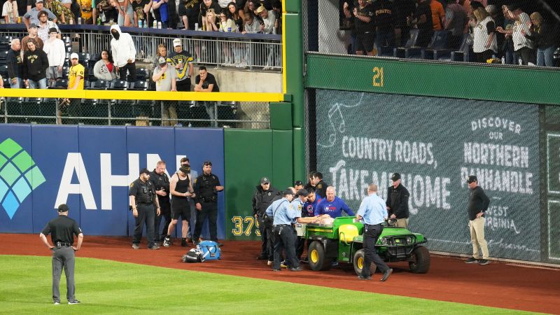 Fan who fell onto field at PNC Park during Pirates game takes first steps Fan who fell onto field at PNC Park during Pirates game takes first steps