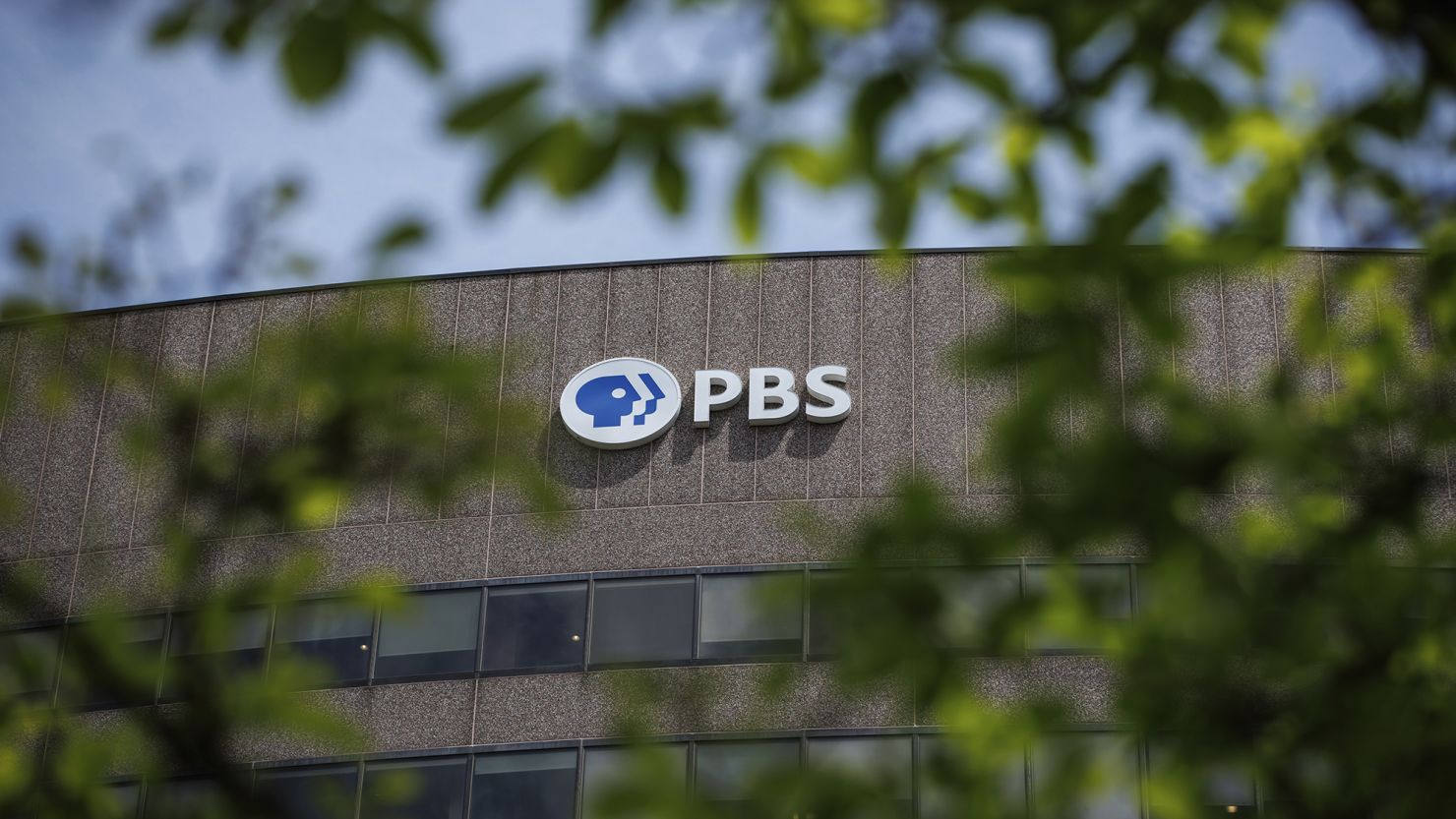 The Public Broadcasting Service (PBS) headquarters is seen on May 2, 2025 in Arlington, VA.