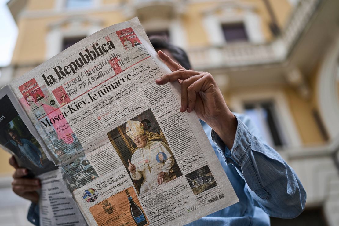 The AI-generated fake image of President Donald Trump as pope caught the attention of Italy's media.